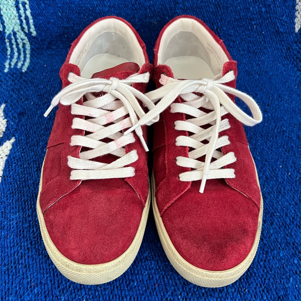 Saint Laurent Court Low Trainers in Red